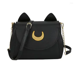 Shoulder Bags Women's Single-shoulder Solid Colour Kitten Bag In Spring And Summer Of 2024 Fashion Casual Messenger Crescent