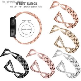 Watch Bands 20mm 22mm Bling Diamond Strap For Samsung Galaxy 42mm 46mm Active Gear Sport S3 S2 Classic Huawei GT 2 Loop Y240321