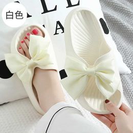 Slippers Home Bow Tie Knot Woman Platform Cloud EVA Non Slip Slides Indoor Outdoor Summer Sandal Ladies Kai Floor Shoes Female01G0Q5 H240322