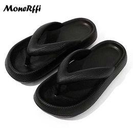 Slippers Mens Platform Flip Flops Summer Soft Sole Eva For Men Outdoor Casual Beach Shoes Man Home Non-Slip Bathroom Slides01X2BL H240322