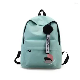 Backpack Female Fresh College Style Secondary School Students Schoolbag Tide Canvas Can Put Computer Travelling Backpacks