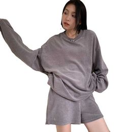 Woman Tracksuit 2 Piece Set Fashion New Design Clothes Plain t Shirt and Shorts Women Cotton Home Two Short