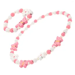 Bangle Children's Bracelet Set Butterfly Necklace For Girls Jewelry Animal Kids Pearl Bead Kit
