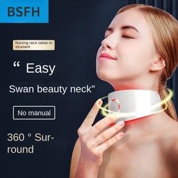 Micro Current Neck Care Device Radio Frequency Rejuvenation Pattern Vibration Lifting 240318
