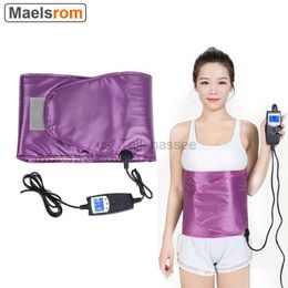 Slimming Belt Electric sauna heating belt for weight loss waist warmth vibration weight loss beauty far-infrared abdominal trimmer back pain relief tool 240321