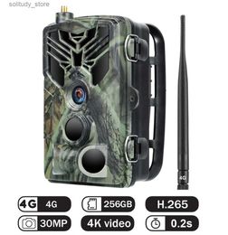 Hunting Trail Cameras 4K real-time broadcast trail cloud service application 4G hunting wireless cellular mobile 30MP night vision Q240321