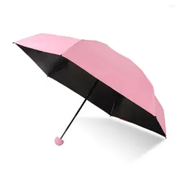 Umbrellas Mini Umbrella Lightweight Sun Rain Pocket Anti-UV Folding Durable Practical Outdoor Travel