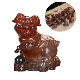 Tea Pets Colour Changing Twee Zodiac Pet Accessories Decoration Chinese Resin Set Decorative Objects Drop Delivery Home Garden Kitchen Otjxr