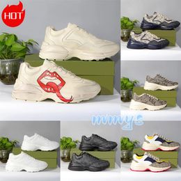 Brand Sneakers Designer shoes Multicolor Sneakers Beige Men Trainers Vintage Ladies casual leather Shoes size 35-45