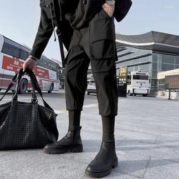 Men's Pants Autumn Fashion Brand Korean Edition Spliced Work Clothes With Leggings Harun Versatile And Handsome Casual