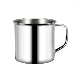 Mugs 200ml Childrens Water Cup Camping Coffee Shatterproof Stainless Steel Tea Multifunction With Handle For Kids Adults