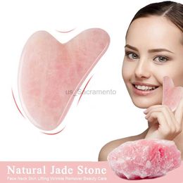 Face Massager Natural Rose Jade Guasha Hydrotherapy Patch Massager for Facial Body and Facial Skin Enhancement Wrinkle Removal Beauty and Spa Care Tools 240321