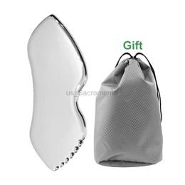 Face Massager 1 piece of guasha scraping massage facial massager guasha board stainless steel body muscle relaxation scraping board massage tool 240321