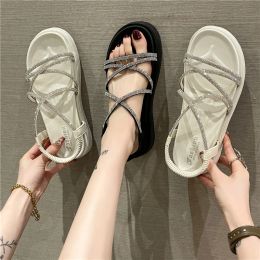 Boots Low Sandals Woman Leather Spring Shoes 2023 Summer Muffins shoe Clogs Wedge Suit Female Beige Clear Heels Lowheeled Fashion New