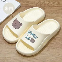 Slippers House Woman Summer Beach Slides Teddy Bear Indoor Kai cute Non Slip Eva Sandals Home Men Male Ladies Shoes Female01PDJP H240322