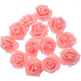 Decorative Flowers 100 Pcs Wedding Artificial Rose Bride Table Decor Black Roses Pink Bulk