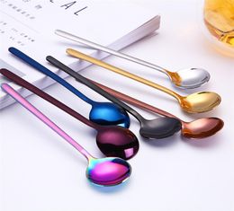 Colored Mini Spoon Stainless Steel 304 Tea Spoon Coffee0128547422