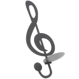 Candle Holders Wall Mount Holder Music Note Sconce Decor