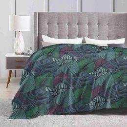 Blankets Tropical Creative Design Light Thin Soft Flannel Blanket Colourful Bright Exotic Patterns With Leaves Wallpapers