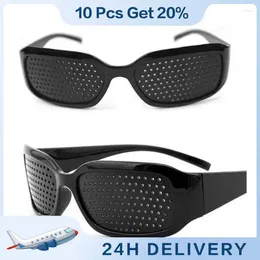 Sunglasses Improving Glasses Lightweight and Comfortable to Wear 142 40 32mm Eyeglasses Anti-fatigue Black Eyewear Pinhole