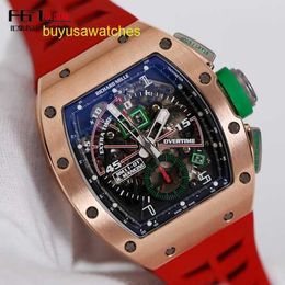 Automatic Mechanical Watch RM Wristwatch Rm11-01 Automatic Mechanical Watch Rm1101 Mancini Mens 18k Rose Gold Time Code Automatic Machinery World