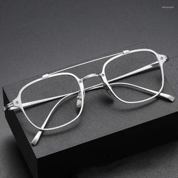 Sunglasses Frames Retro Pure Titanium Glasses Imitations Brands Men's Frame Lenses For Women Eyeglass Trend Luxury Eyewear