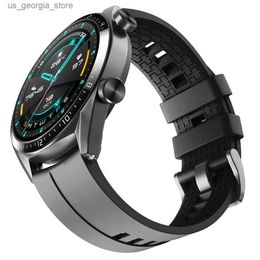 Watch Bands Suitable for Samsung Galaxy 6/5/pro/4/6 class/Active 2 Sile sports bracelet Huawei GT 4-3-pro-2-2e strap Y240321