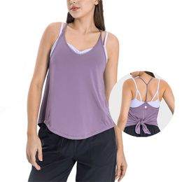 L062 Sleeveless Shirt Women Tank Tops Quick-Drying Running Blouse Gym Vest Loose Comfortable Smock Summer Sweatshirt Breathable Yoga Shirts