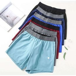2024 lululemenI Men Shorts Yogas Outfits Short Pants Running Sport Basketball Breathable Trainer Trousers Adult Sportswear Gym Exercise High Quality kgi886