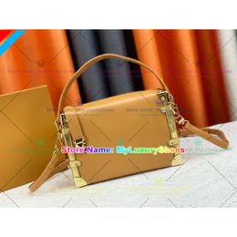 Lvity Lvse Women Trunk Side Designer Box Bag Luxury Envelope Handbags Wallet Louvis Clutch Mens Fashion The Tote Bag Genuine Leather Hobo Shoulder Cross B 946 760