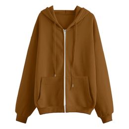 Hoodies For Men Zip Up Hoodie Drawstring Casual Long Sleeve Pocket Hooded Sweatshirts Solid Colour Jackets Streetwear 240318