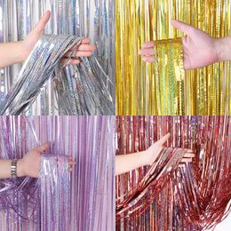 Party Decoration Holiday Background Curtain Glittering Gold Foil Tassel Birthday Wedding Anniversary