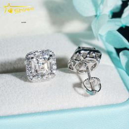 Designer Jewelry Hot Selling Hip Hop S925 VVS Moissanite Fine jewelry 925 sterling silver luxury iced out earring pass diamond tester stud earrings