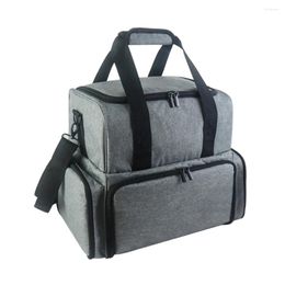 Cosmetic Bags Nylon Nailpolish Organizer Bag Removable Nail Box Storage With Zipper Portable High-Capacity Multifunctional Beauty