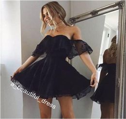 Kleider für besondere Anlässe ALine Lace Homecoming Dress OffShoulder Short Prom Dress Sweetheart Cocktailkleider Robes de Homecomin7435440