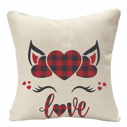 Party Decoration 1pc Valentines Day Pillow-Covers 18x18 Inch For Home Decorations Decor Er Decorative Throw Pillowcase