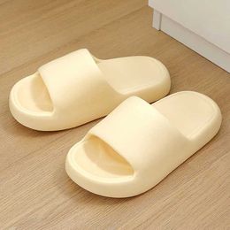 Slippers Summer Women Men Shoes Thick Sole Beach Slides Bathroom Anti-Slip Slipper Soft Sandals Fashion Flip-Flops Ladies017OSZ H240322