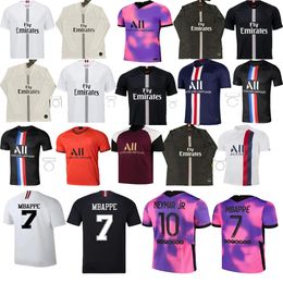 Paris Retro classic Men soccer jerseys MBAPPE VERRATTI DI MARIA LAVEZZI DRAXLER CAVANI KIMPEMBE 17 18 19 20 T.SILVA DANI ALVES MATUIDI LUCAS football shirt Men