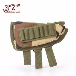 Bags Multifunction Tactical Bullets Bags Advanced Gun Gill Bag Accessories Rifle Stock Ammo Shell Tools Band Removable Padded Pouch