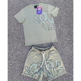 Syna World Short Set Designer T Shirts Print Graphic Tees Synaworld Mens Shorts Shirts 2-Piece Suit Summer Sweatshirts Syna World Track Suit Sweatpants 4944