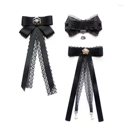 Bow Ties Polyester Ribbon Tie Black Casual Necktie Skinny Tuxedo Suit Shirt For Unique Wedding Daily Wear Party Accessories Gift