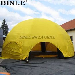 wholesale Durable outdoor yellow giant inflatable spider dome tent with full covers large gazebo event station for advertising