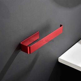 Towel Rings Aluminium Red Finish Bathroom Towel Holder Accessoris Towel Ring No Drill 3M Sticker Towel Rings Towel Rack For Kitchen 240321