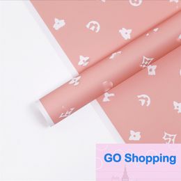 Fashion Simple Flowers Wrapping Paper Light Luxury Creative Four-Leaf Clover High-End Flower Shop Floral Material Package Papers