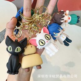 Anime Ringya Journey Cartoon Cute Cat Keychain Bag Pendant Car Keychain Gift