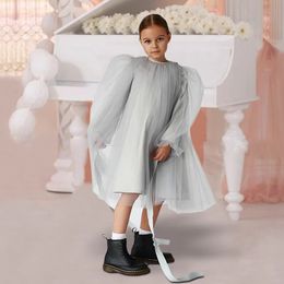 Childrens Vintage Spanish Birthday Party Dresses Baby Girls Wedding Tulle Infant Luxury Ball Gown Robe Princesse Fille 240311