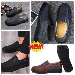 Shoes GAI sneakers sport Cloth Shoe Men's Singles Business Low Top Shoes Casual Soft Sole Slippers Flats soled Men Shoes Black comfort soft big sizes 38-50