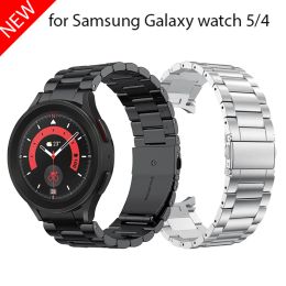 Watches Strap for Samsung Galaxy Watch 4/5 44mm 40mm/4 Classic 46mm 42mm Band No Gaps Stainless Steel Metal Bracelet Galaxy 5 Pro 45mm