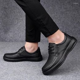 Casual Shoes 2024 Leather Mens Soft Mans Comfortable Men Oxford Driving Business Office Formal Work