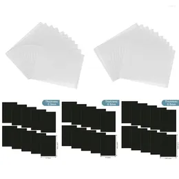 Storage Bags 20pcs/set Resealable Plastic Envelopes Pockets Strong Magnet Sheet For DIY Dies Stamps Sticker Stencil Organisation 2024